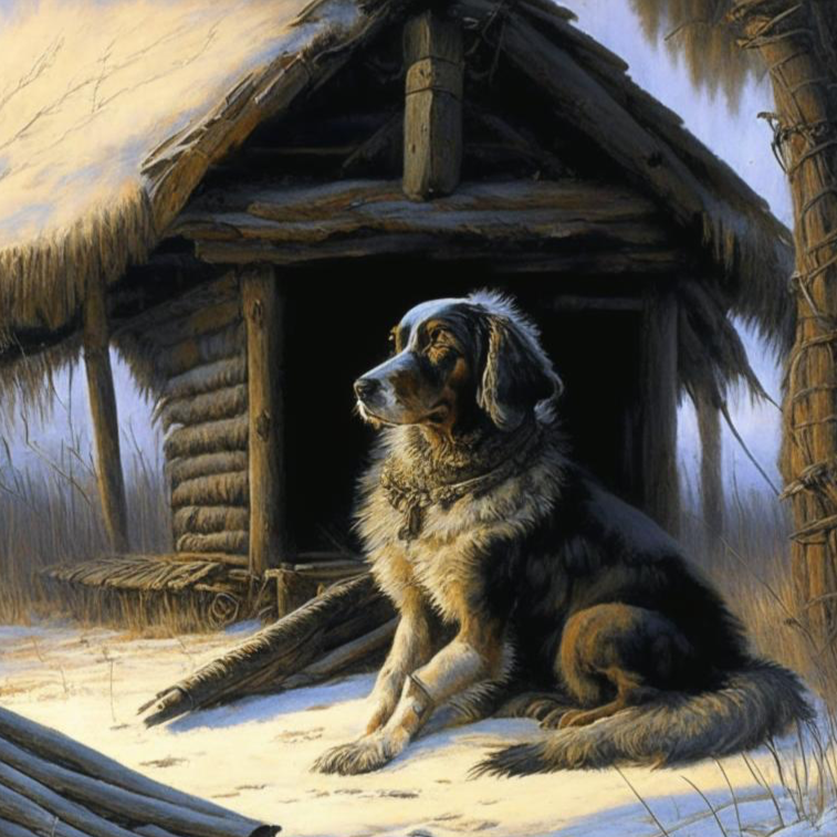 Крепыш в исполнении нейросети Kandinsky 2.1 в стиле русского художника В. М. Васнецова. 