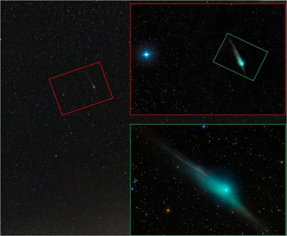 Знакомьтесь-Неземная красота в виде Зеленой кометы, что пролетела очень близко с нами в период с 1 по 2 февраля 2023 года. Название "Зелёная комета" ей присвоили из-за характерного свечения зеленого цвета.