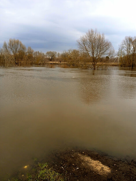 Единственное что могли мы увидеть в конце марта здесь - вода, вода, вода)