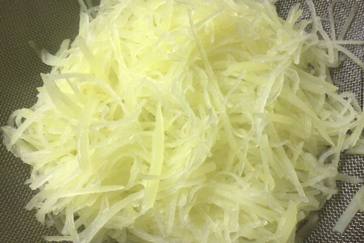 Салат с корейской картошкой