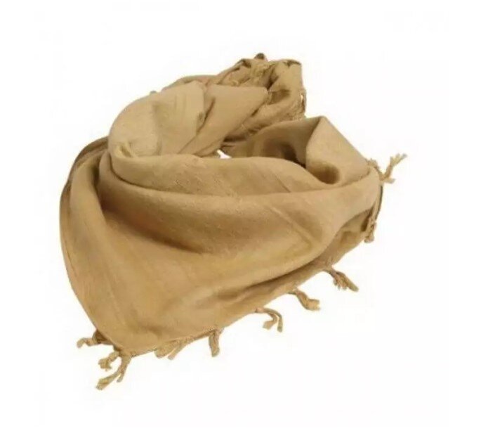 Арафатка - неотъемлимый атрибут гардероба на природе. Защищает от солнца, ветра, насекомых, вторичных осколков, может быть использована для маскировки, фиксации поврежденных конечностей и в качестве кровоостанавливающего средства.