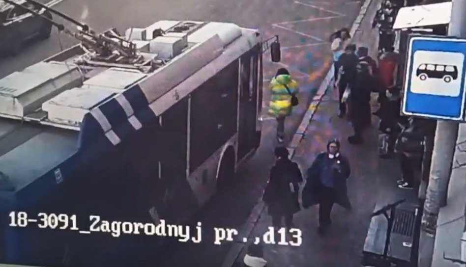    Елена Шульман, в яркой курткеКадр из видео