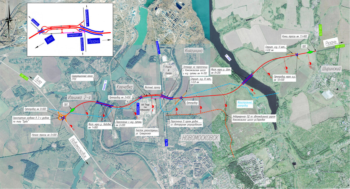 Новая дорога в объезд. Объездная дорога Новомосковск. Реконструкция дороги Тула Новомосковск.