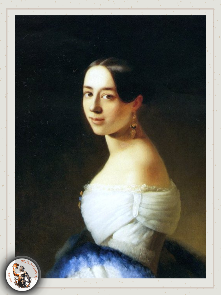 П.Виардо. Т.Нефф. 1842. Холст, масло
