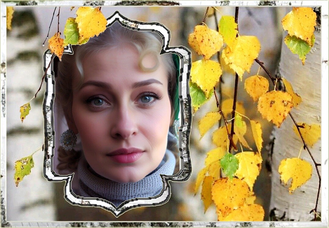 Коллаж автора. Тоже мой портрет, сгенерированный нейросетью. И даже ямочка на подбородке появилась...