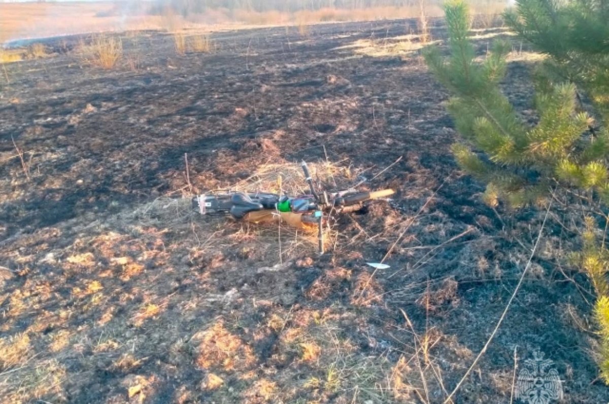    В Ивановской области на месте пала сухой травы найдено тело мужчины