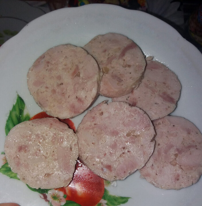 Домашняя варёная куриная колбаса | Рецепты для диабетиков | Дзен