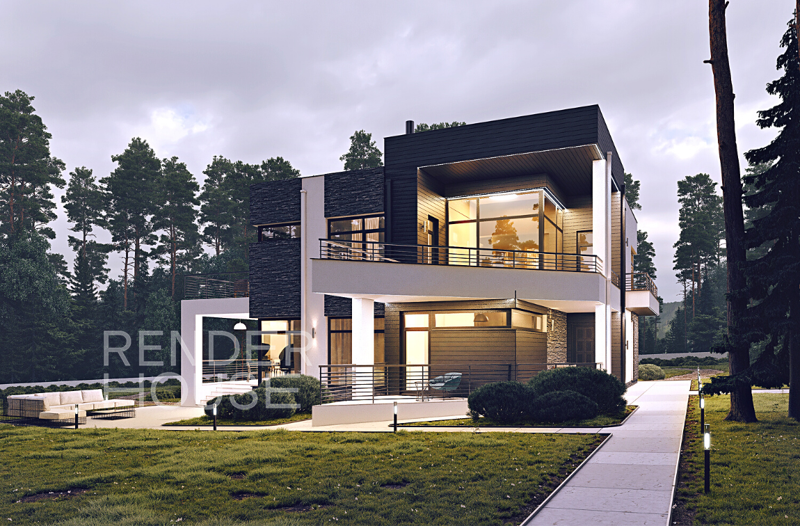 Проект СКАЙФОЛЛ, Render House 