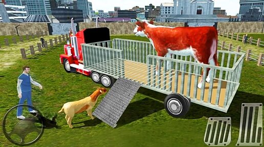 ПЕРЕВОЗКА ЖИВОТНЫХ ВОДИТЕЛЬ ФЕРМЕР ИГРА НА АНДРОИД FARM ANIMAL TRUCK DRIVING TRANSPORT SIMULATOR