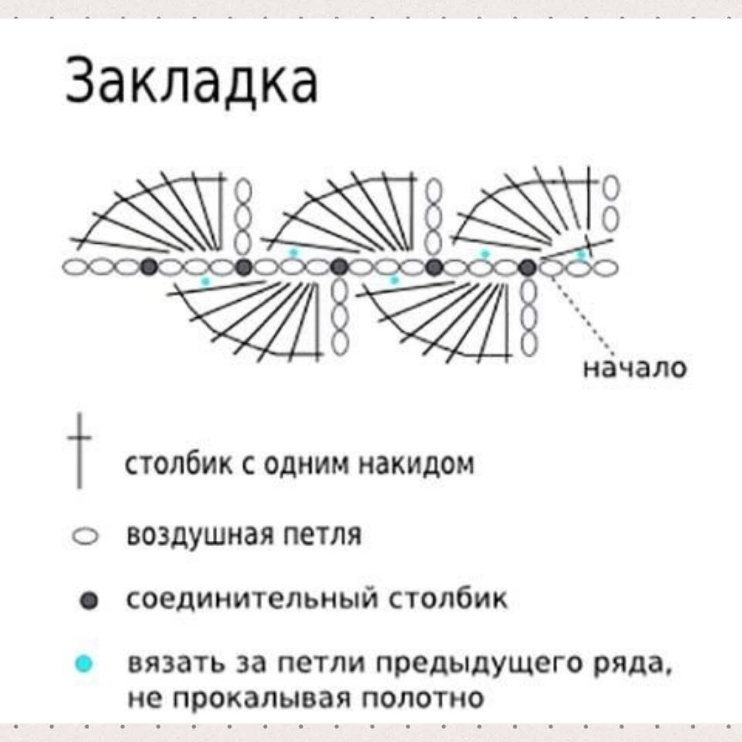 Вязаное перо крючком схема