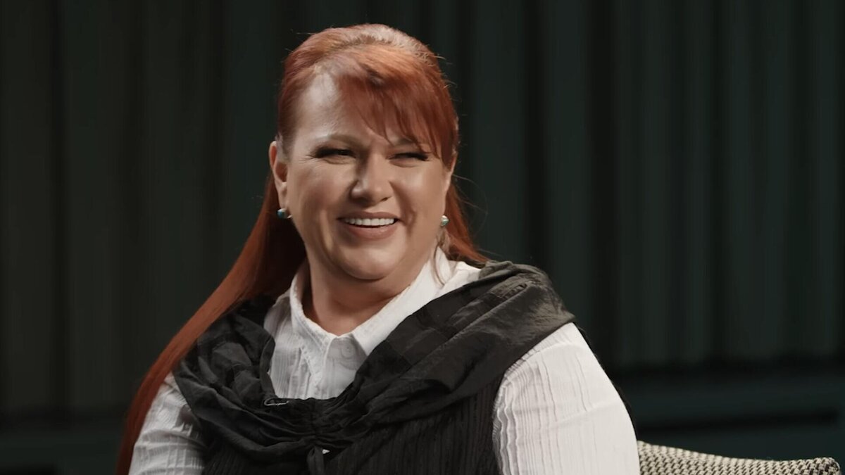    Ольга Картункова на шоу "Есть вопросики"© Фото : Кадр из видео на YouTube