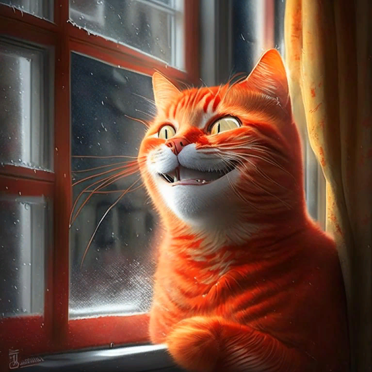 Где лапы??? И улыбка тут скорее предвкушающая добычу, чем добрая.