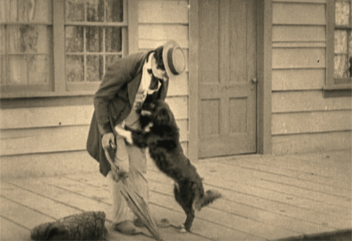 Кадр из фильма "Наше гостеприимство" (1923)