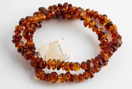 Бусы винтажные с бусинами различной формы и цвета, янтарь, 1970-1990 гг.