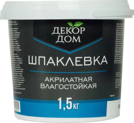 Шпаклевка Декор Дом акрилатная влагостойкая