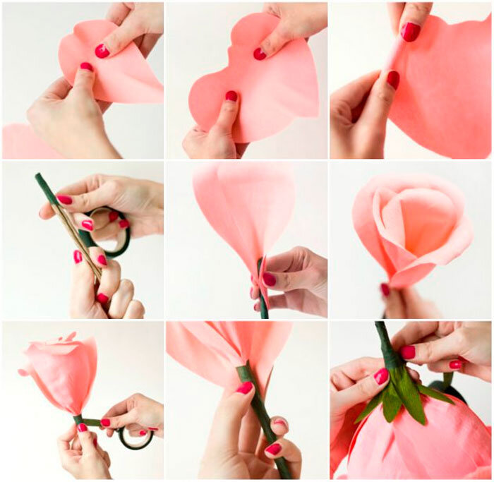 Как сделать букет цветов из бумаги своими руками: 101 идея