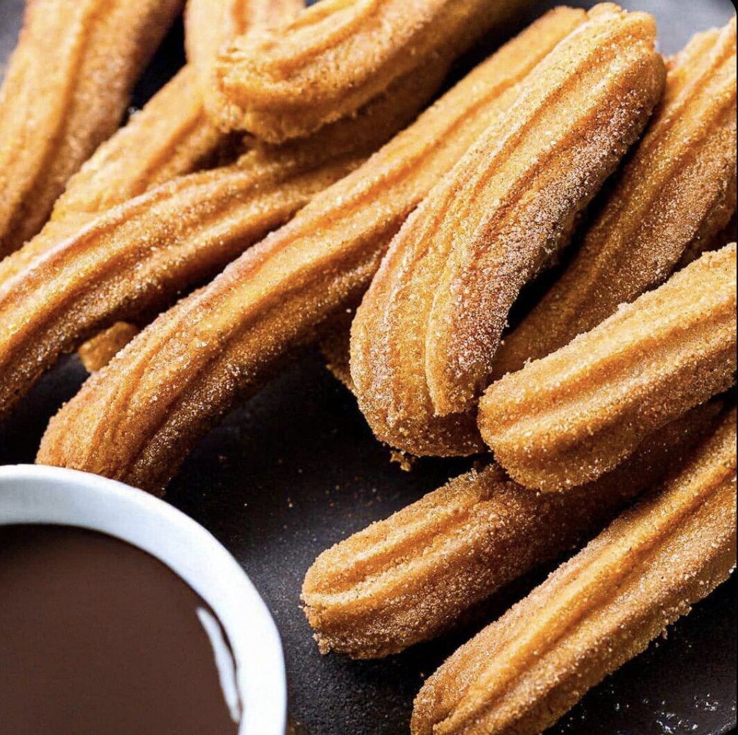 Рецепт Чурроса с топленым шоколадом. 