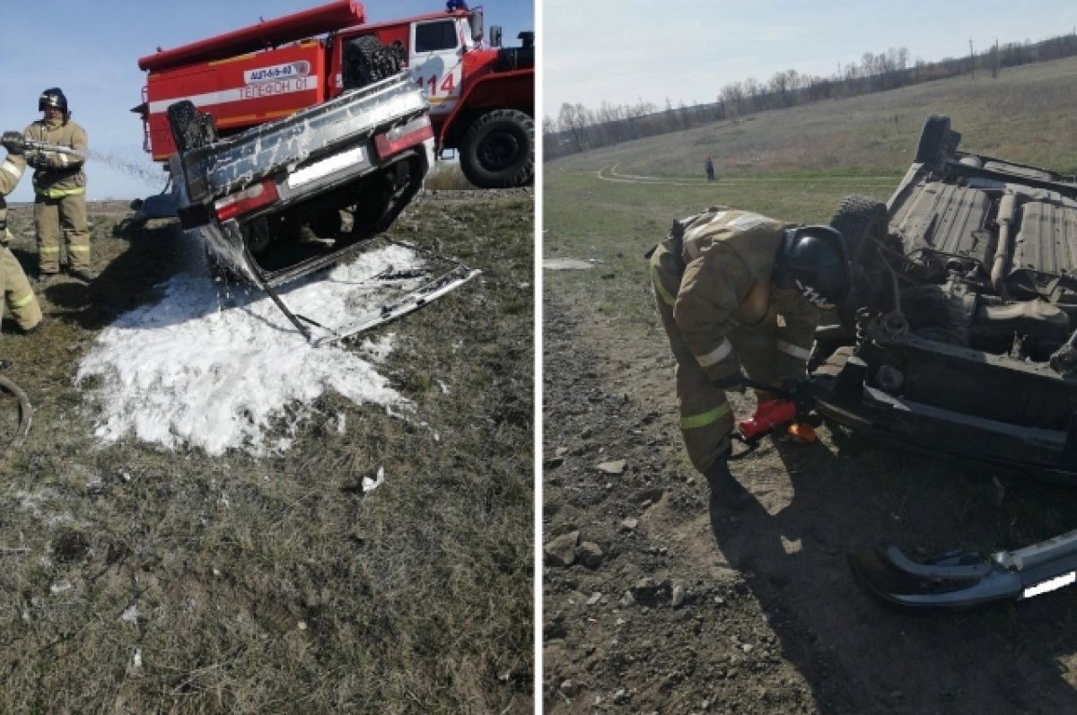    В Шигонском районе перевернулся ВАЗ-2114, пострадали водитель и ребёнок