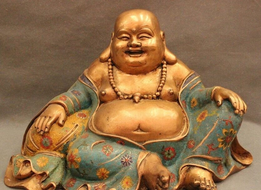 Хотей в виде бронзовой статуэтки