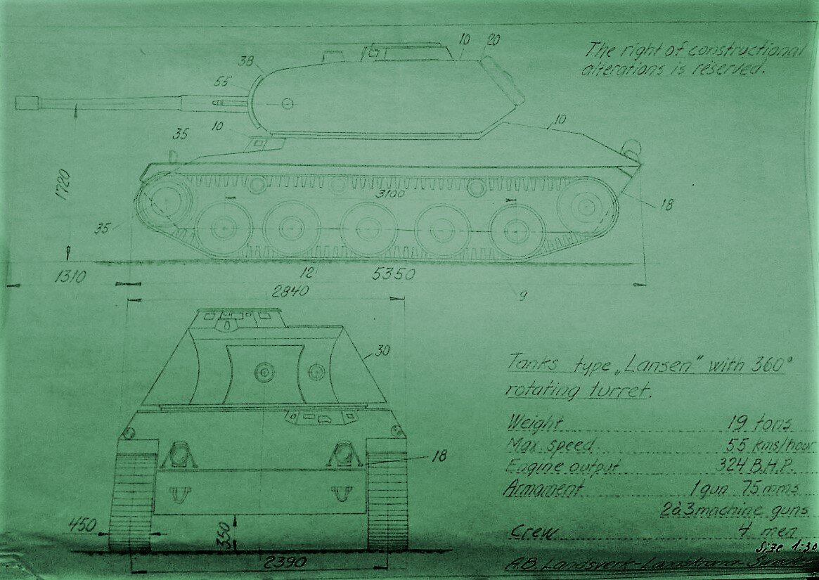 Танк Strv m/42 и другая бронетехника шведского производства.