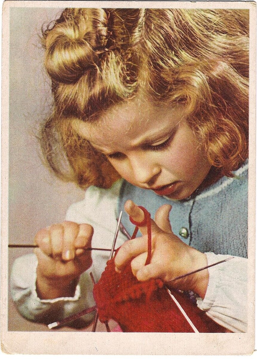 обучение вязанию детей