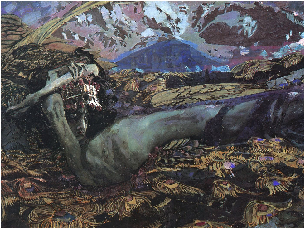 Врубель Демон поверженный из открытого доступа 
