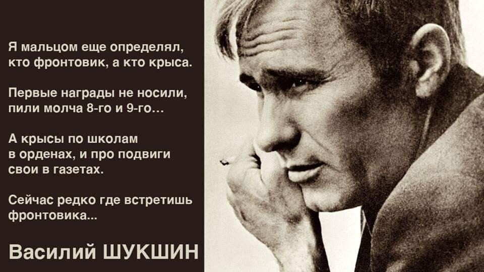 Вот это те самые Шукшинские слова