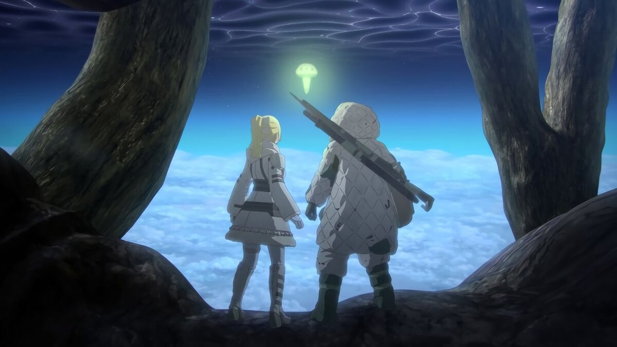 Кадр из аниме "Кайна в великом снежном море"