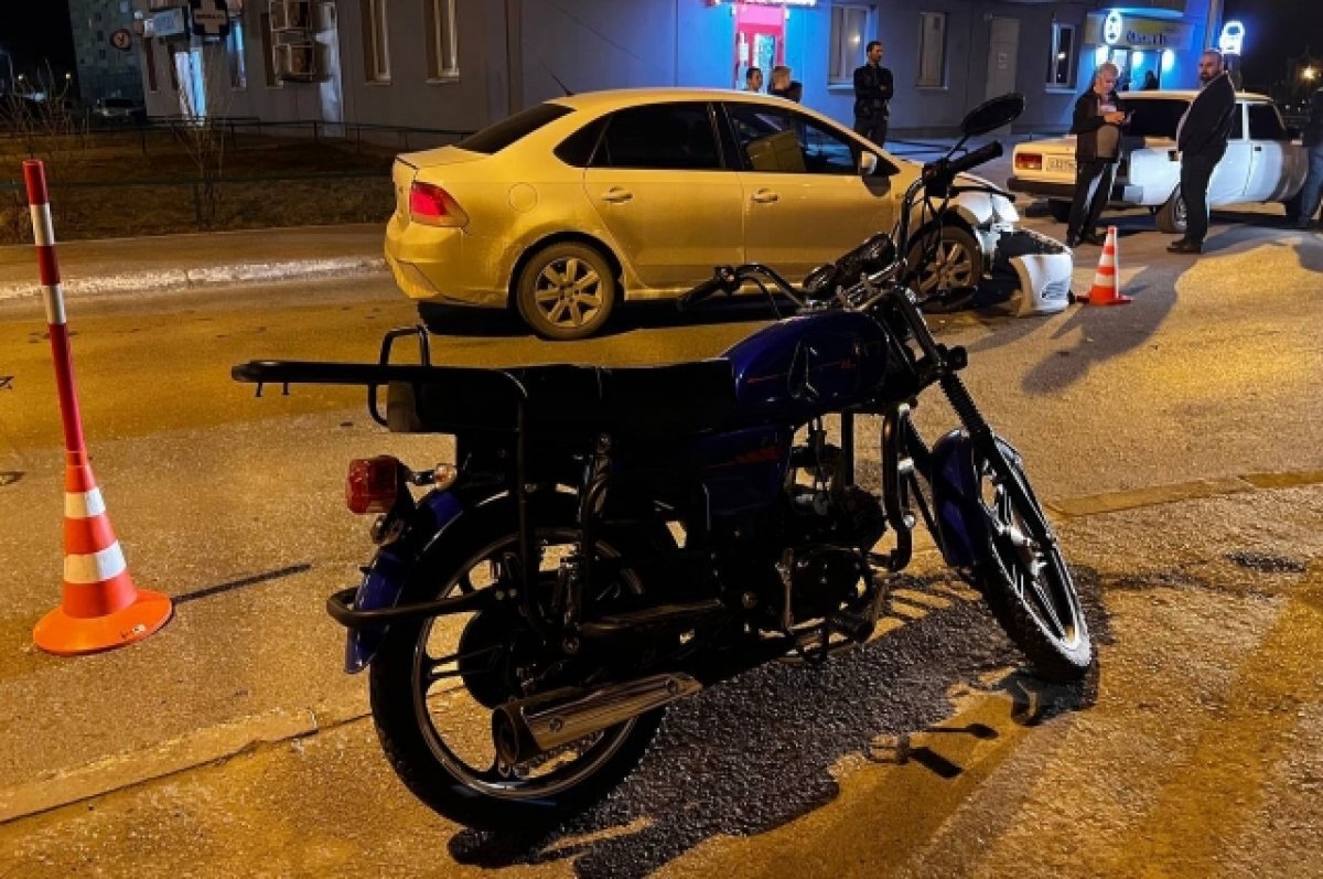    В Тюмени водитель иномарки сбил несовершеннолетнего на мопеде