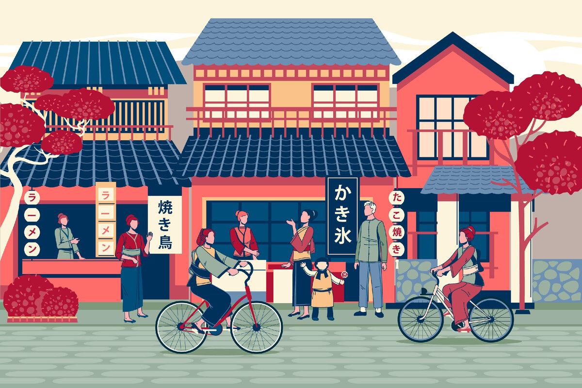 <a href="https://ru.freepik.com/free-vector/hand-drawn-traditional-japan-street-with-people-on-bikes_9979228.htm#query=%D0%B3%D0%BE%D1%80%D0%BE%D0%B4%D0%B0%20%D1%8F%D0%BF%D0%BE%D0%BD%D0%B8&position=2&from_view=search&track=robertav1_2_sidr">Изображение от pikisuperstar</a> на Freepik