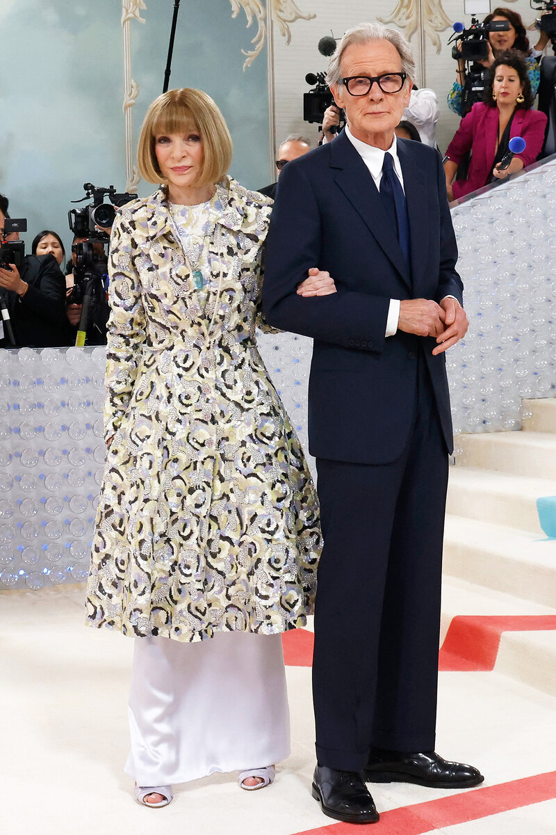    Анна Винтур и Билл Найи посещают Met Gala 2023