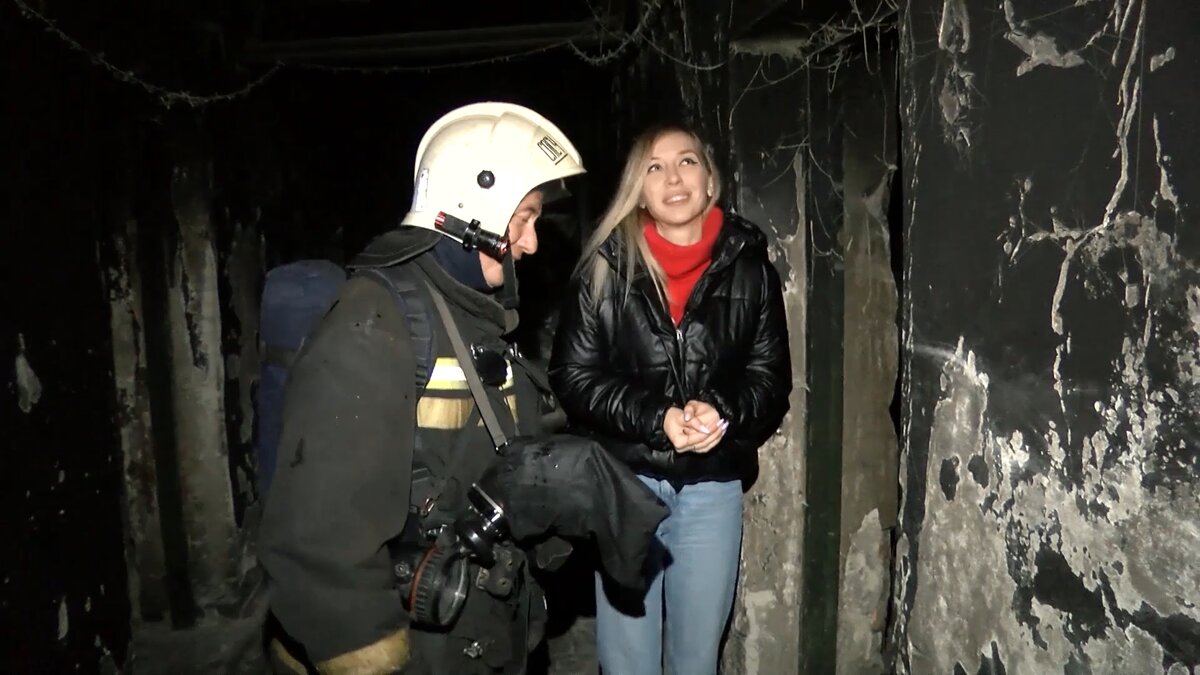 Здесь мы снимали дымокамеру - место, где тренируются газодымозащитники.