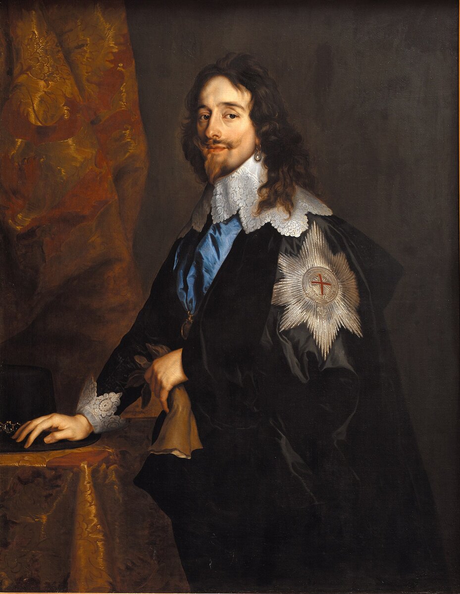 Портрет Карла I , короля Англии, Шотландии и Ирландии (1600-1649), Антонис Ван Дейк, 1630, Государственный музей искусства, Копенгаген.
