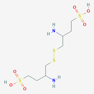Фирибастат собственной персоной - 3-amino-4-[(2-amino-4-sulfobutyl)disulfanyl]butane-1-sulfonic acid по номенклтуре ИЮПАК