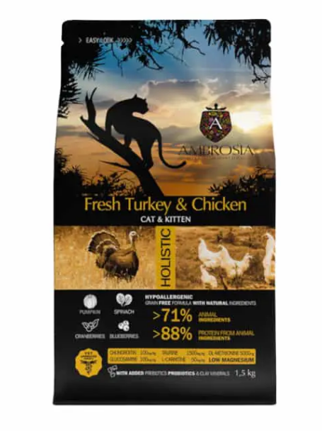 Ambrosia Kitten & Cat Fresh Turkey & Chicken