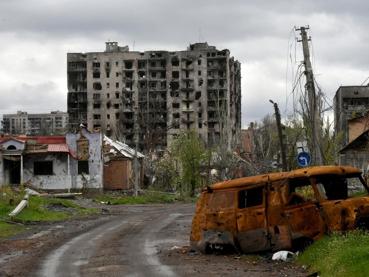    Разрушенные дома в Артемовске© РИА Новости / Евгений Биятов