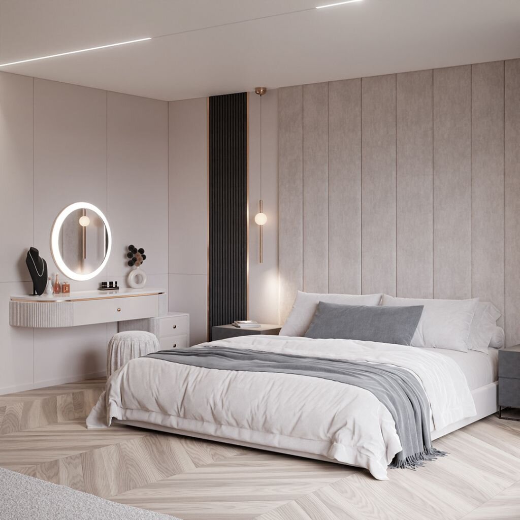 Дизайн серой спальни: фото примеров и идей оформления