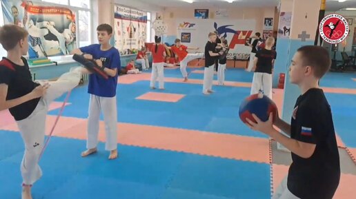 Taekwondo workout training 2. Master Team Syzran.