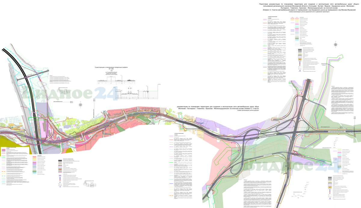Подробная схема дублера МКАД – платной автодороги ЮЛА на территории  Ленинского городского округа | Видное 24 | Дзен