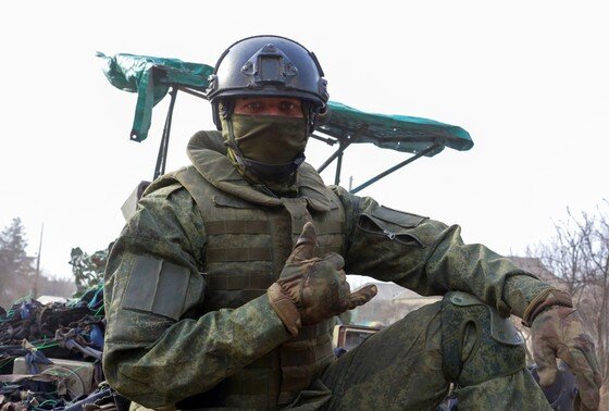    Военнослужащий ВС РФ в зоне проведения СВО