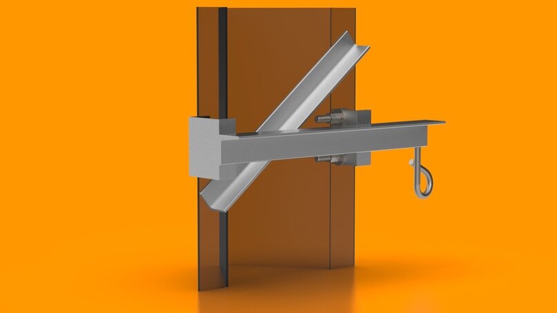 Узел крепления поддерживающий УП-01 (правый)