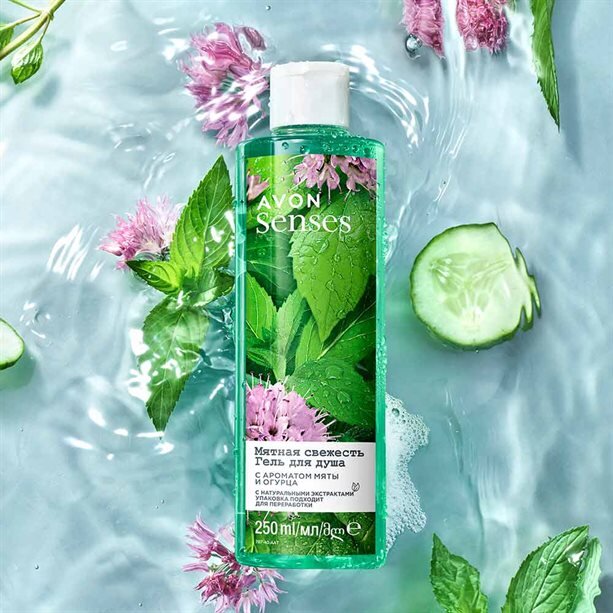 Гель для душа Avon SENSES "Мятная свежесть", 250 мл