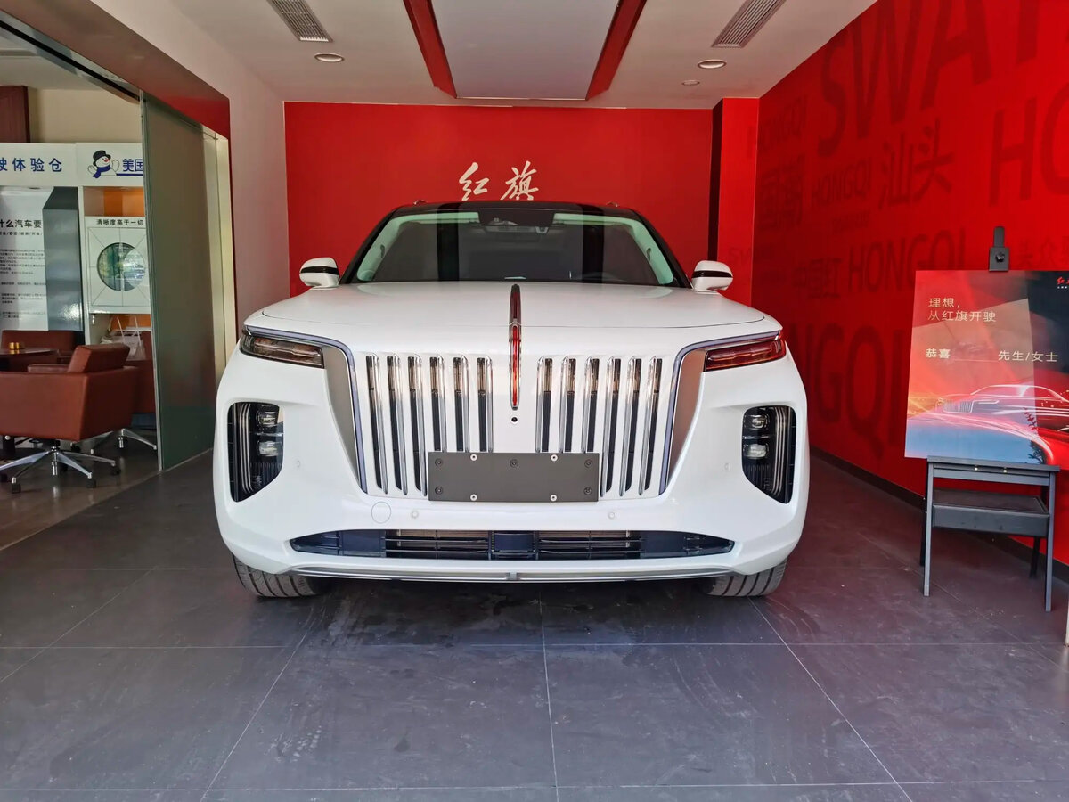 мой E-HS9 когда ещё в салоне дилера Hongqi