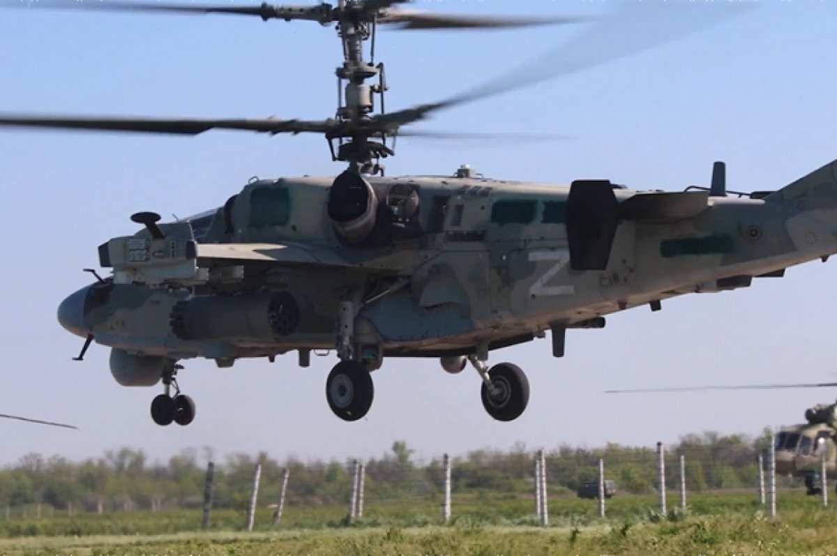    Вертолет Ка-52 поставил рекорд по отражению ракет в зоне СВО