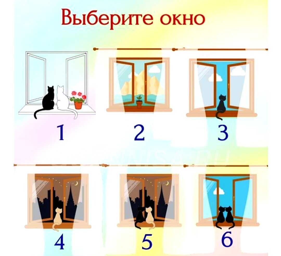 Психологические тесты на будущее в картинках
