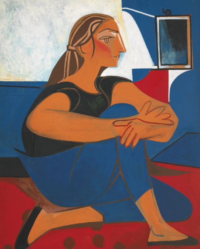 "Голубой Этюд", 1953. Франсуаза Жило. Фото из открытых источников.