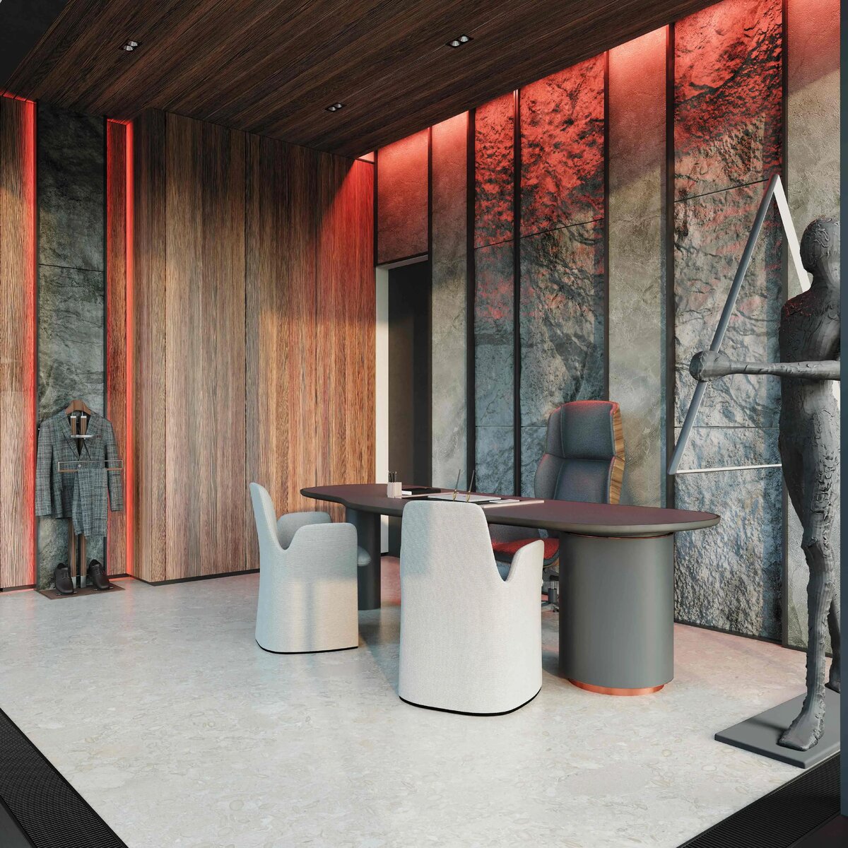 Домашний офис из нашего проекта в ЖК «Нева Тауэрс»