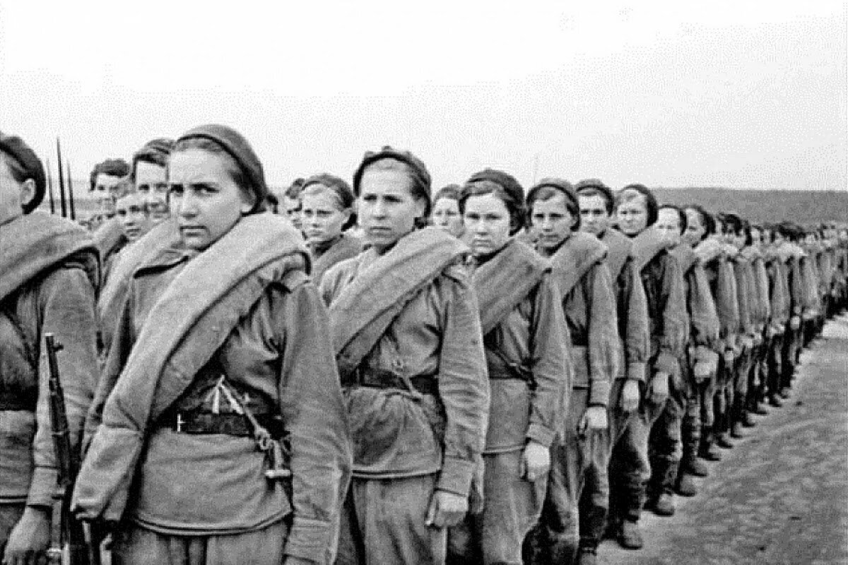 Советские снайперы Великой Отечественной войны.