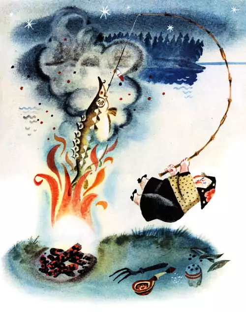 Иллюстрация из рассказа Обжора