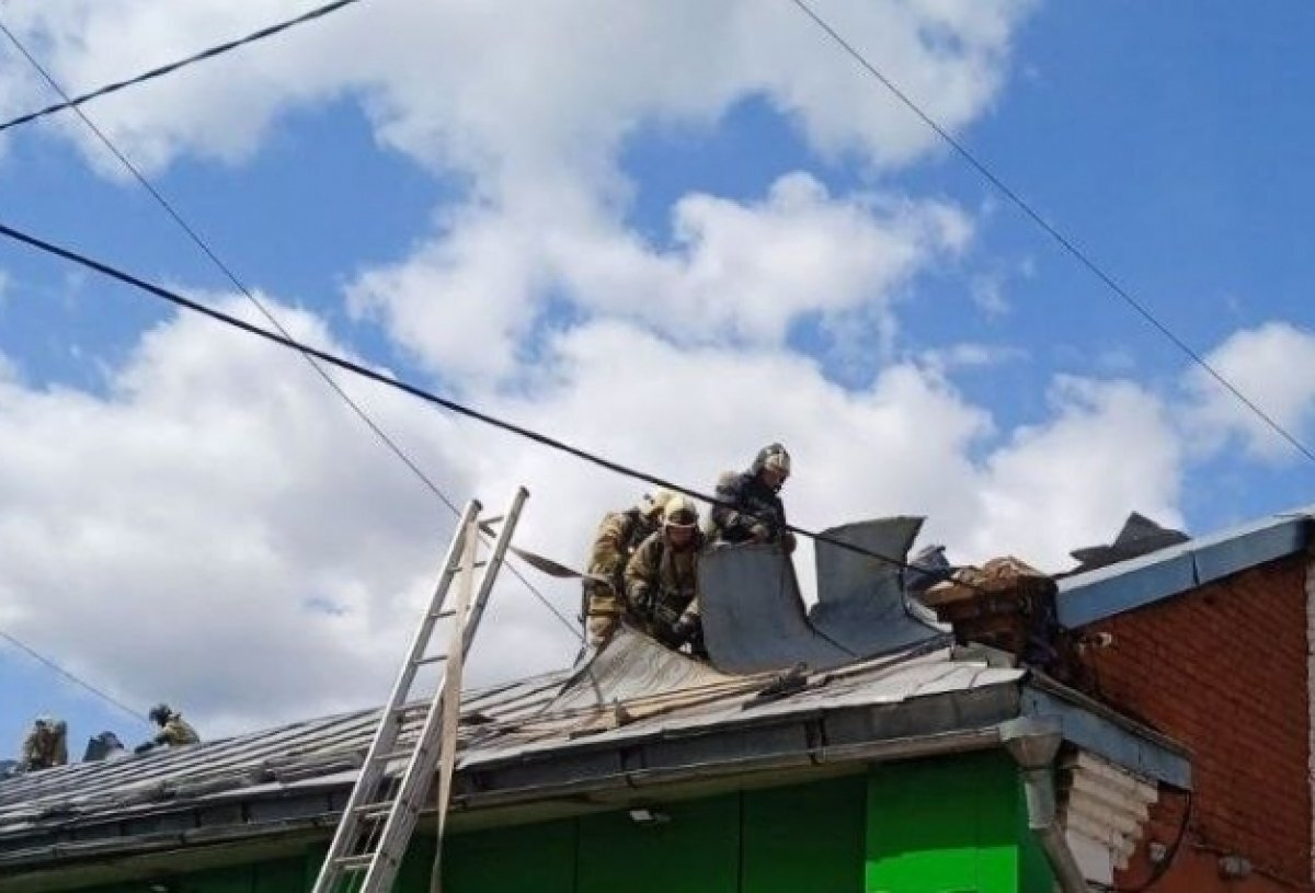    В Нижнем Новгороде сгорела пристройка продуктового магазина